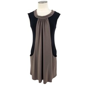 Joseph Ribkoff Indie Sleaze Work Dress Retro Sheath Slinky Liquid Knit Size 6